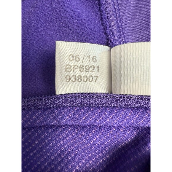 Adidas Women’s ClimaWarm Hoodie Purple Half Zip Pullover Jacket Size M - Picture 8 of 10